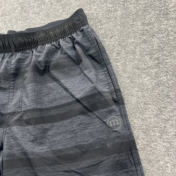 Travis Mathew Striped Shorts Mens S Elastic Waist Performance Outdoor Lightweigh - Picture 2 of 13